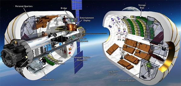 SpaceX将发射首个可建太空旅馆的充气式太空舱